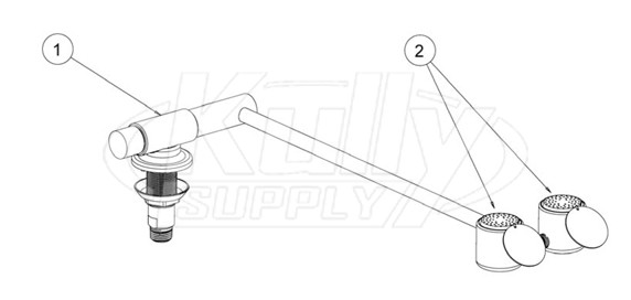 Speakman SE-573 Eyewash Parts Breakdown