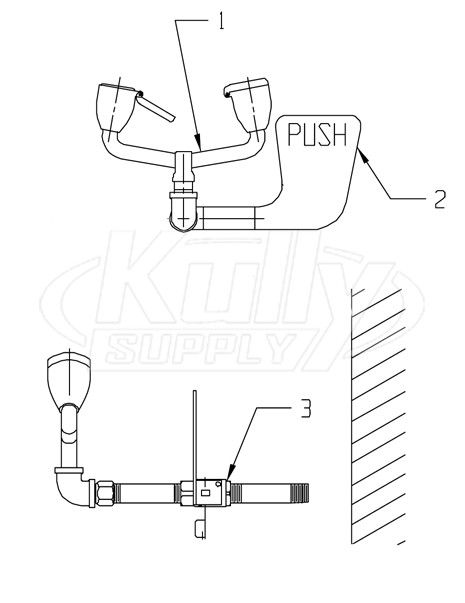 Speakman SE-575 Eyewash Parts Breakdown