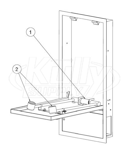 Speakman SE-575-DP Recessed Unit Parts Breakdown