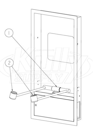 Speakman SE-575-SD-ADA Recessed Unit Parts Breakdown