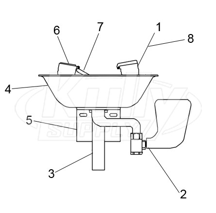 Speakman SE-582-ADA Eyewash Parts Breakdown