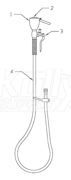 Speakman SE-924 Drench Hose Parts Breakdown