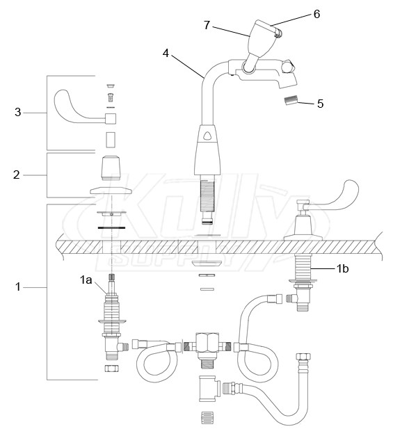 Speakman SEF-1800 Faucet Eyewash Parts Breakdown