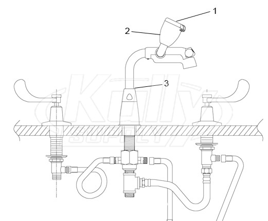 Speakman SEF-1800-FP Faucet Eyewash Parts Breakdown