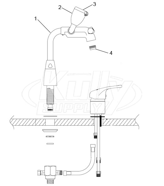 Speakman SEF-1800-SL Faucet Eyewash Parts Breakdown