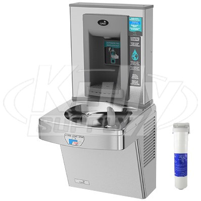 Oasis PGF8EBFT-STN Stainless Steel Sensor-Operated Filtered Drinking Fountain w/ Bottle Filler