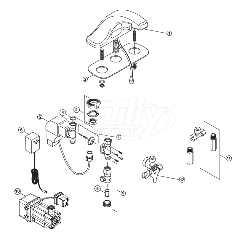 Zurn Z6915 AquaSense Faucet Parts Breakdown