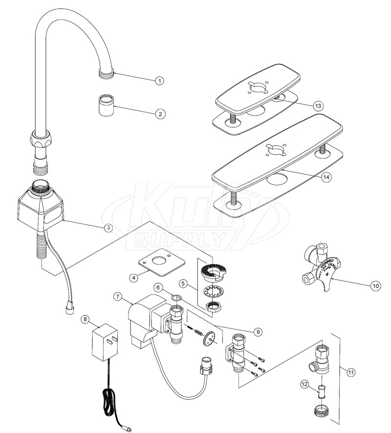 Zurn Z6920 Aquasense Faucet Parts