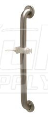 Zurn Z7000-GB24H 24" Stainless Steel Grab Bar w/ Shower Head Holder 