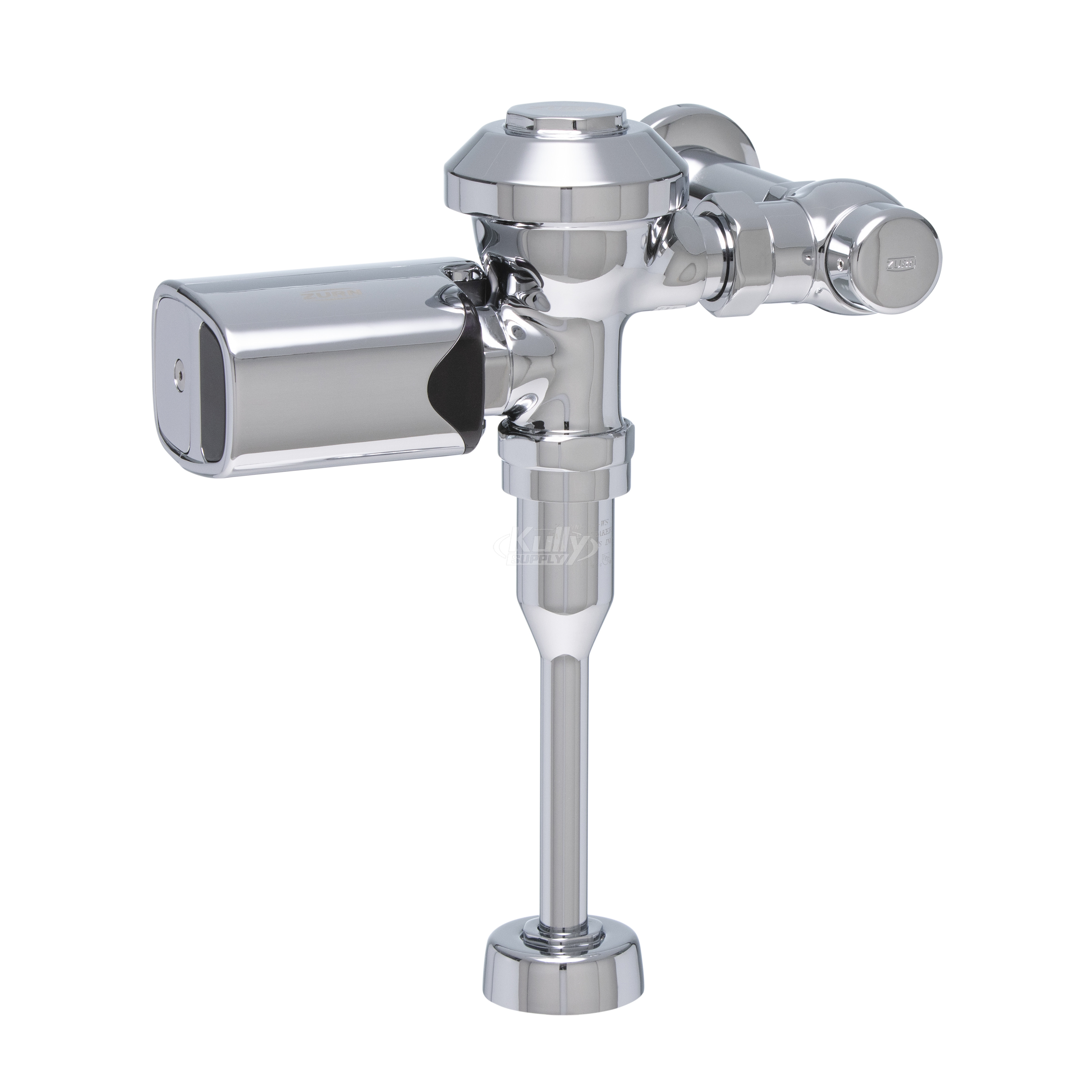 Zurn ZER6003AV-EWS-SM AquaSense Exposed Sensor Diaphragm 0.5 GPF Flush Valve with Plated Metal Cover