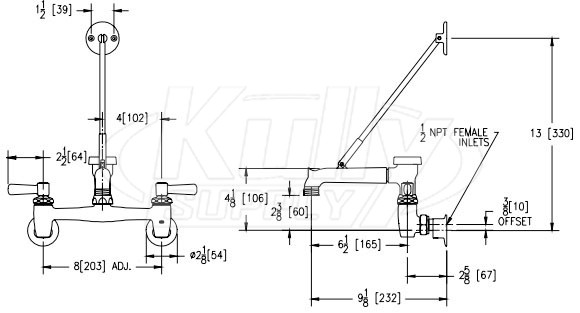 Zurn Z843m1 Xl Aquaspec Sink Faucet Kullysupply Com