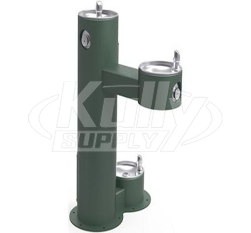 Outdoor drinking fountain with dog bowl hot sale