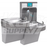 Elkay Enhanced EZH2O LZSTL8WSLP Filtered Dual Drinking Fountain with Bottle Filler