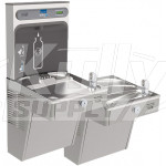 Elkay EZH2O VRCGRNTL8WSK GreenSpec Vandal-Resistant Dual Drinking Fountain with Bottle Filler