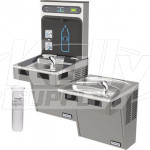 Hasley Taylor HydroBoost HTHB-HAC8BLPV-WF Filtered Dual Drinking Fountain with Bottle Filler