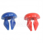 Chicago 665-309KJKNF Red & Blue Index Buttons for 665 Push Button