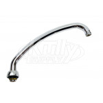 Chicago L9LESSE3JKCP 9-1/2" C-C Swing Spout Less Aerator Outlet