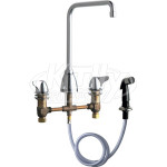 Chicago 1200-AHA8XKCP Kitchen Faucet w/ Side Spray