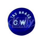 T&S Brass 001686-45M50 Index Snap-In Blue (Qty 50)