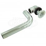 T&S Brass B-0898-OF Polished Chrome Plated Bronze Offset Grid Drain