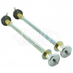 Acorn 2566-310-012 Hot And Cold Pushrod Sq Punch Pushbutton Assembly For 12" Wall