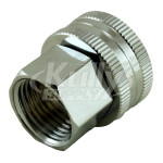 T&S Brass 002957-25 Adapter Garden Hose 1/2" NPT Female X 3/4" Gh Female