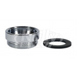 T&S Brass 017649-45 13/16-24Un Female X 55/64-27UN Male Adapter (Plated)