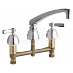 Chicago 201-AL8-317ABCP Concealed Hot and Cold Water Sink Faucet
