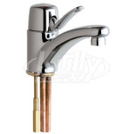 Chicago 2200-E2805ABCP Single Lever Hot and Cold Water Mixing Sink Faucet