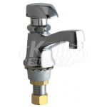 Chicago 335-E12HOTABCP Single Supply Metering Sink Faucet