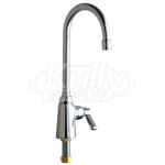 Chicago 350-E35ABCP Single Supply Sink Faucet