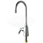 Chicago 350-LHE35ABCP Single Supply Sink Faucet with Left Hand Operation