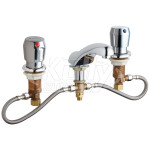 Chicago 404-HZ665ABCP Concealed Hot and Cold Water Metering Sink Faucet