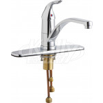 Chicago 431-ABCP Single Lever Hot and Cold Water Mixing Sink Faucet