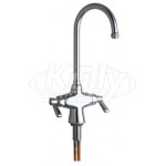 Chicago 50-E1ABCP Hot and Cold Water Mixing Sink Faucet