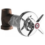 Chicago 770-HOTABCP Hot Water Concealed Straight Valve