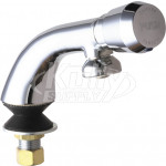 Chicago 807-665PSHABCP Single Inlet Metering Sink Faucet