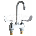 Chicago 895-317ABCP Bathroom Faucet - Wrist Blade Handles