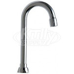 Chicago GN1AE3JKABCP Rigid/Swing Gooseneck Spout