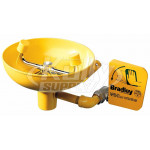 Bradley S19-220 Wall-Mounted Eyewash (with Plastic Receptor)