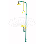 Speakman SE-697 Combination Drench Shower & Eyewash (with Plastic Receptor)