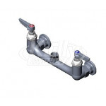 T&S Brass B-0230-LN Double Pantry Swivel Base Faucet