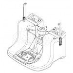 Bradley S65-335 Portable Pedestal Base