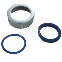 Zurn P6001-HN-CP Spud/Coupling Nut & Gaskets 1-1/4"