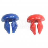 Chicago 665-309KJKNF Red & Blue Index Buttons for 665 Push Button