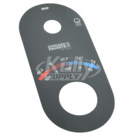 Chicago 2500-020JKNF Temperature/Setting Decal For 2500 TempShield