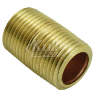 Bradley 113-006AL 3/8" Brass Close Nipple