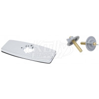 T&S Brass 013433-40 4" C/C Forged Deckplate, Chrome Plated