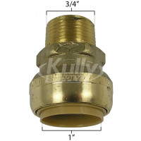 SharkBite U142LF Reducing Connector 1" x 3/4" MNPT - Lead Free