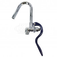 Spray Valve & Hook Nozzle Assembly, Blue Handle